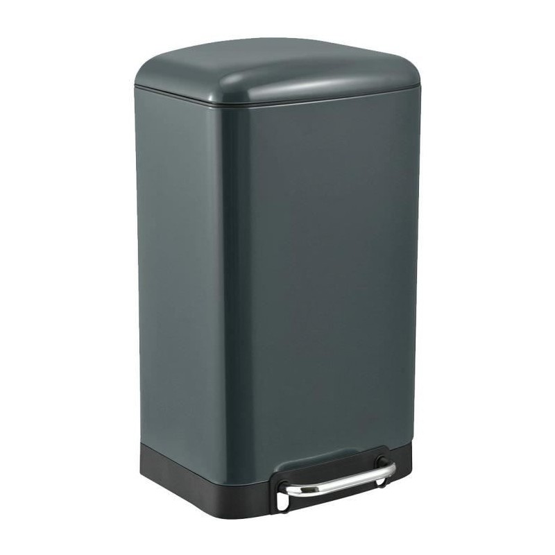 Poubelle de cuisine a pédale - GREENWICH - KITCHEN MOVE - 40L - Design - Gris...