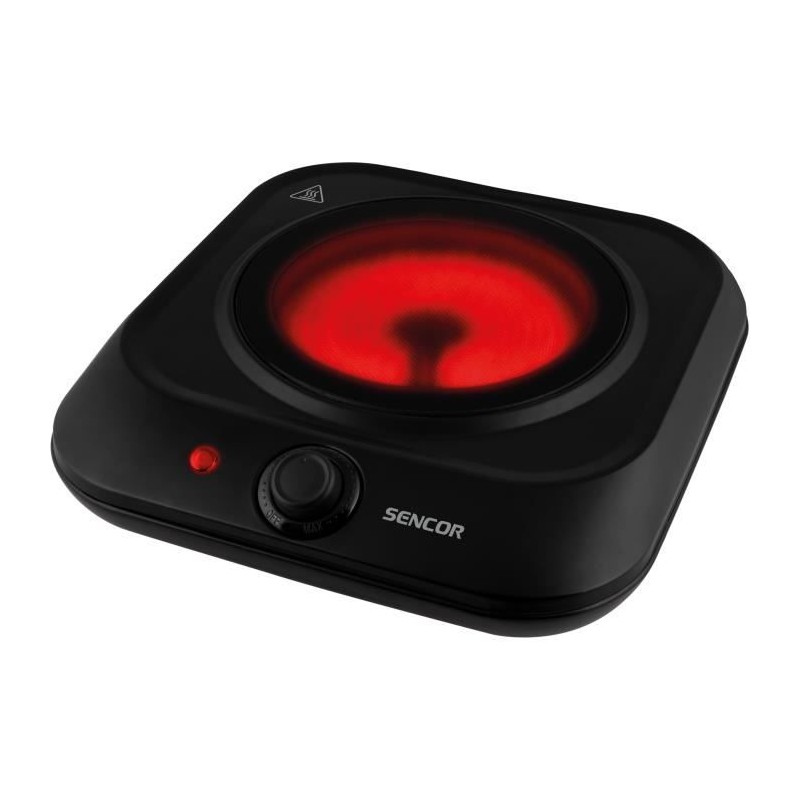Plaque de cuisson infrarouge - SENCOR - SCP 1763BK - 1200 W - 1 foyer - Noir