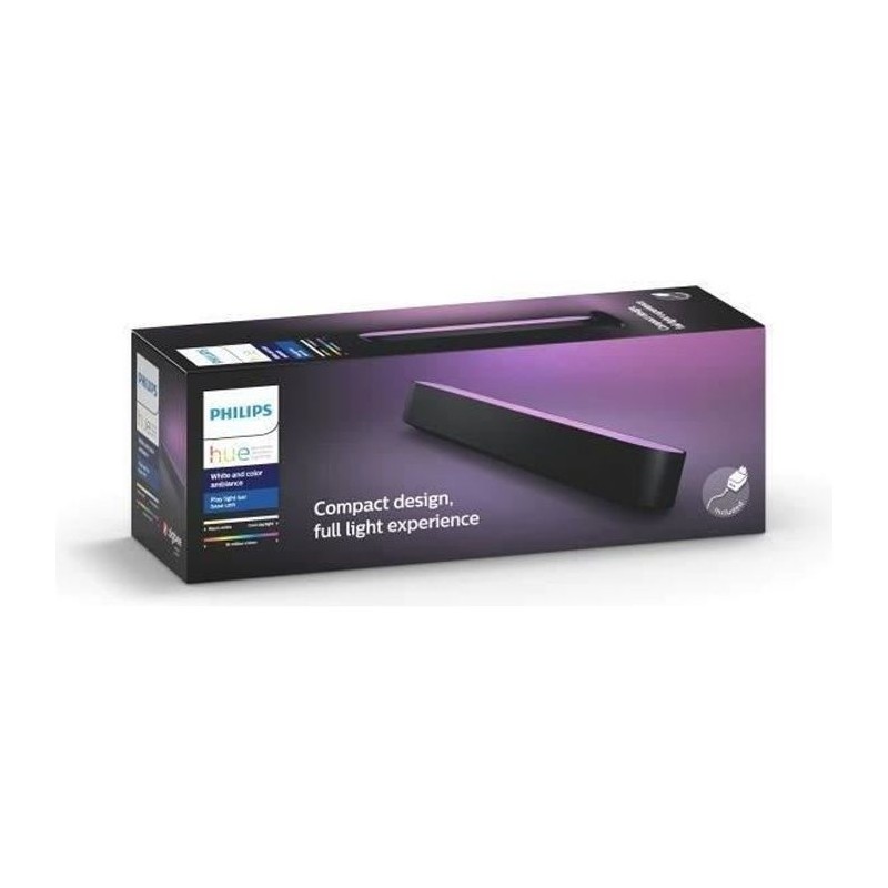 Lampe connectée Philips Hue Hue Play Pack x1 - Noir