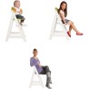 Chaise Haute Évolutive Sit Up III en Bois - ROBA - Réglable en Hauteur - Blanc