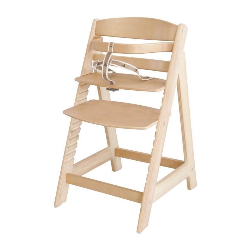 Chaise Haute Évolutive Sit Up III en Bois - ROBA - Réglable en Hauteur - Naturel