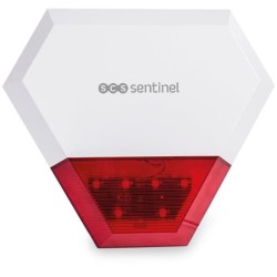 Sirene extérieure filaire additionnelle KitAlarm - SCS SENTINEL - Portée 80m ...