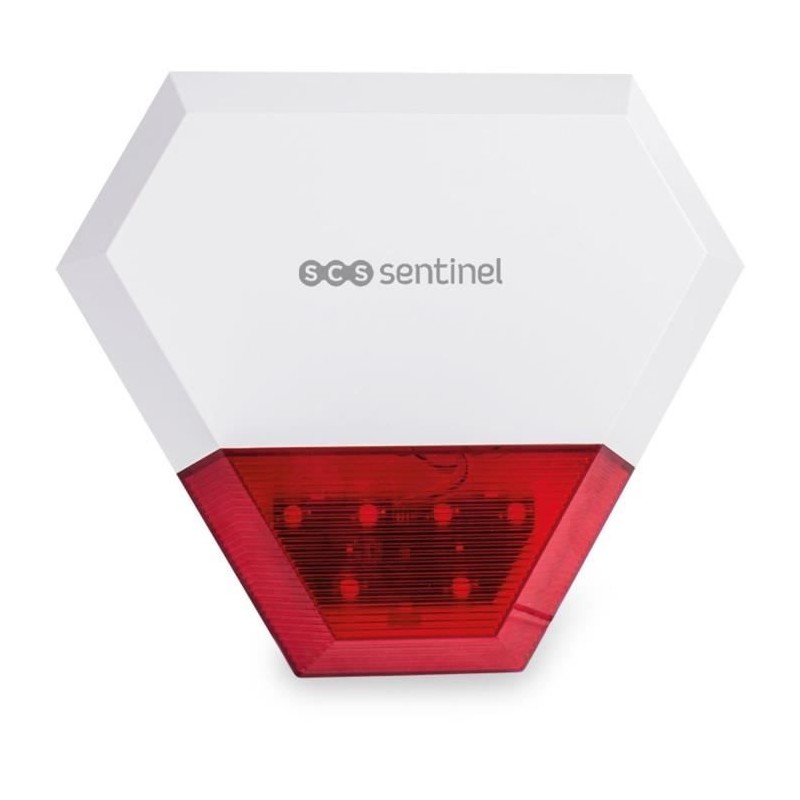 Sirene extérieure filaire additionnelle KitAlarm - SCS SENTINEL - Portée 80m ...