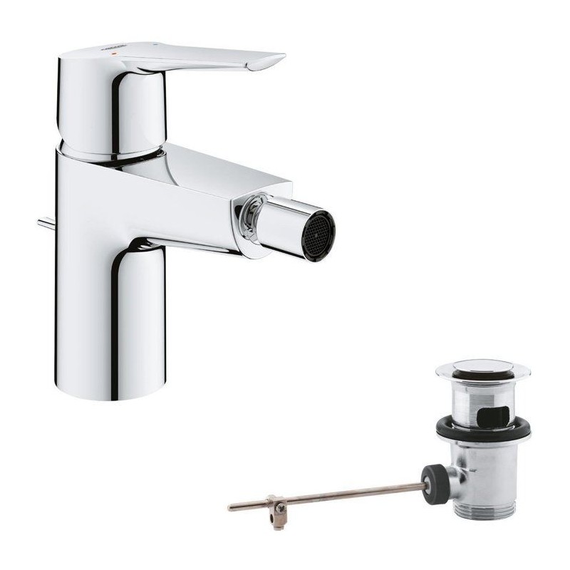 Mitigeur monocommande Bidet - GROHE - Taille S - Métal - Droit - Gris