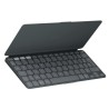 Etui clavier - Logitech - Keys to go 2- AZERTY - Universel - Graphite
