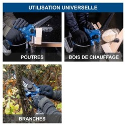 Tronçonneuse sans fil BC-PS150-X - longueur de coupe de 15,8cm + compacte et ...