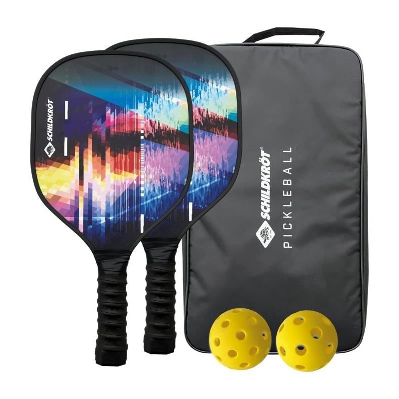 Set de Pickleball - SCHILDKRÖT - Jeu de raquettes - 2 raquettes + 2 balles
