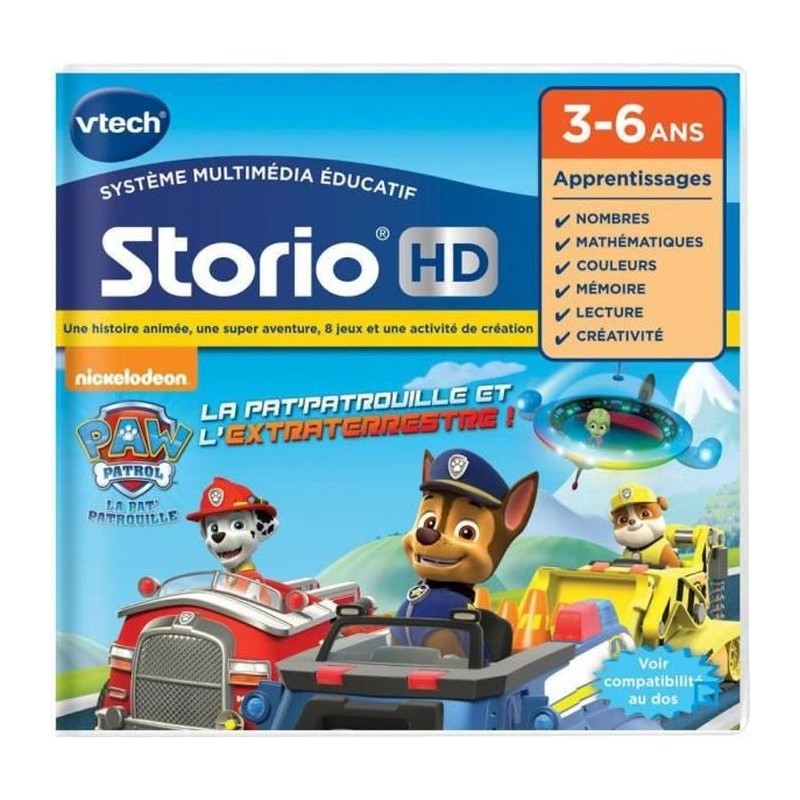 VTECH - Jeu Éducatif Storio - Pat' Patrouille