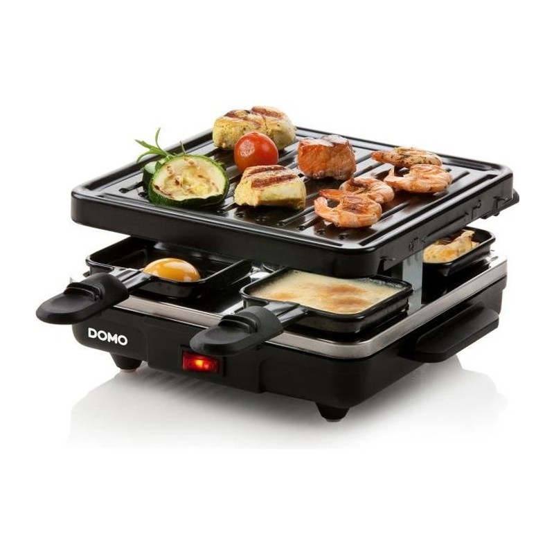 Appareil a raclette DOMO - DO9147G - Jusqu'a 4 personnes - Revetement antiadh...