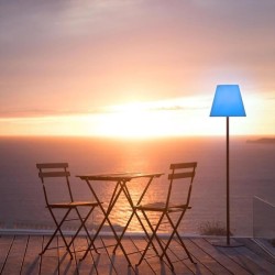 Lampadaire sans fil - LUMISKY - STANDY - H150 cm - Pied metal - LED multicolo...