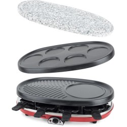 Appareil a raclette 4 en 1 HKoeNIG - RP418 - Juqu'a 8 personnes - 3 plaques i...