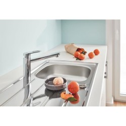 GROHE Robinet évier de cuisine Start Flow, mitigeur monocommande avec mousseu...