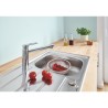 Mitigeur évier monocommande BauLoop 31706000 - GROHE - Bec tube pivotant médi...