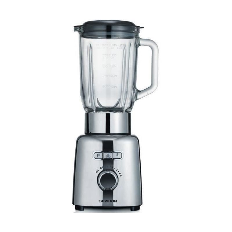 Blender- SEVERIN - SM3710 - 1000 W - Pichet en verre 1,5 L - Inox