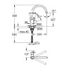 Robinet de cuisine évier monocommande BAULOOP bec haut pivotant - GROHE – 313...