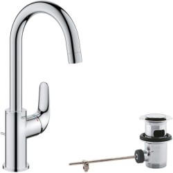 Mitigeur monocommande lavabo - GROHE Swift - 24330001 - Chromé - Taille L - B...