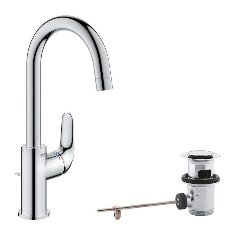 Mitigeur monocommande lavabo - GROHE Swift - 24330001 - Chromé - Taille L - B...