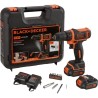 Kit visseuse sans fil - 12V - BLACK+DECKER - BDCDD12KB-QW - 2 batteries - cha...