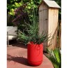 Bac a fleurs - RIVIERA - GRANIT TULIPE - Plastique - D50 x H71 cm - Rouge