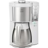 Cafetiere filtre MELITTA - Look V Therm Perfection 1025-15 Blanc/Acier Brossé...