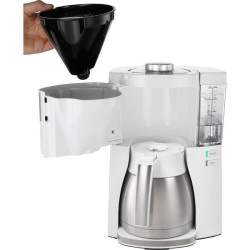 Cafetiere filtre MELITTA - Look V Therm Perfection 1025-15 Blanc/Acier Brossé...