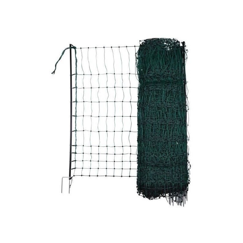 KERBL - Filet de protection volaille - 25 m - 106 cm - Double pointe - Vert