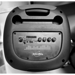 Enceinte Karaoké lumineuse - INOVALLEY - KA123-XXL - Bluetooth V5.0 - 75 cm -...