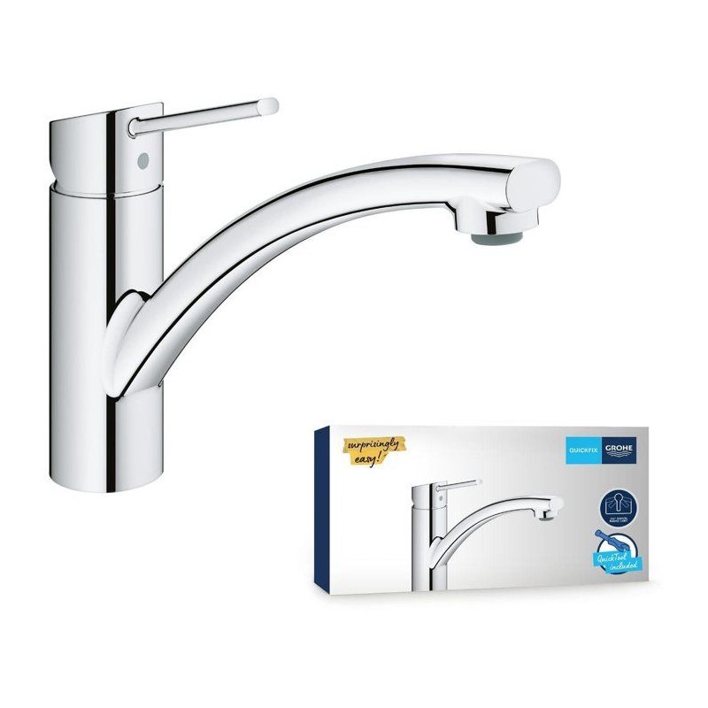 GROHE Robinet évier de cuisine Swift, Mitigeur monocommande avec mousseur éco...