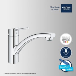 GROHE Robinet évier de cuisine Swift, Mitigeur monocommande avec mousseur éco...
