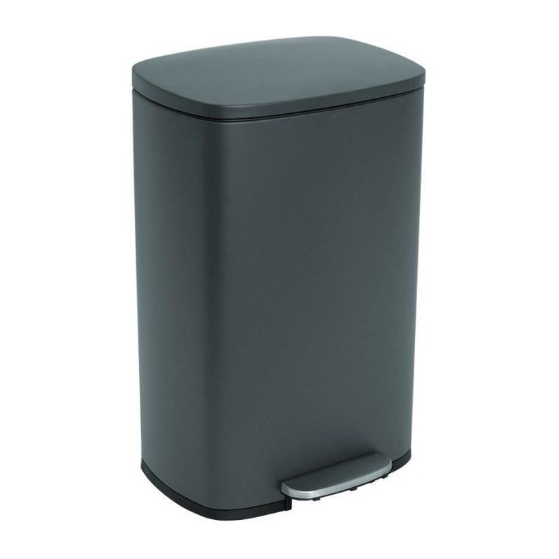 Poubelle de cuisine a pédale - ADMIRAL - KITCHEN MOVE - 50L - Design - Gris m...