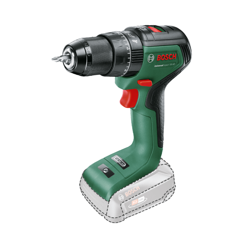 Perceuse visseuse a percussion BOSCH - UniversalImpact 18V 60 - Sans