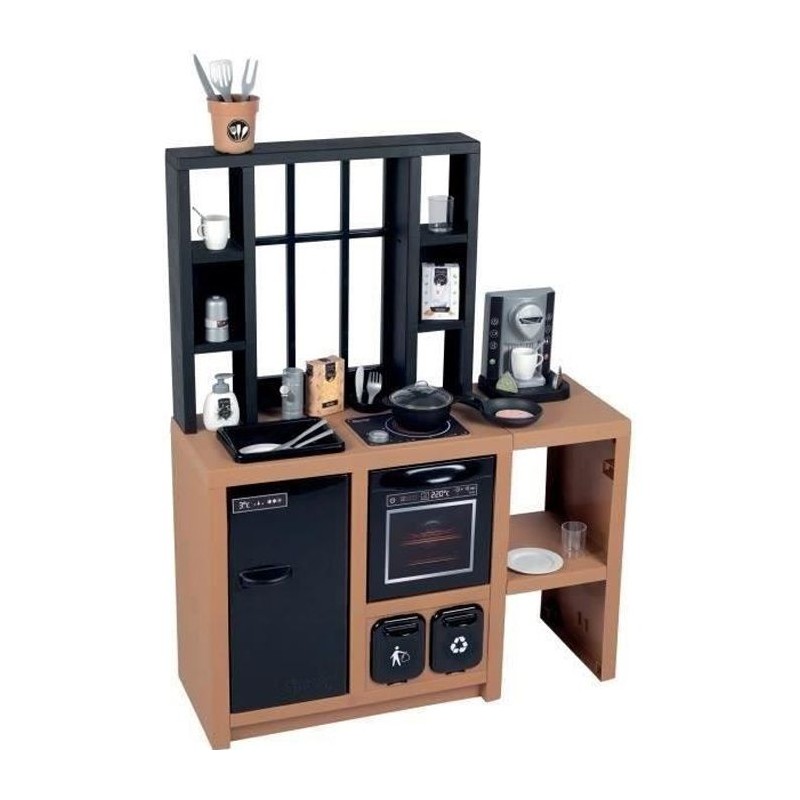 Cuisine pour enfants Smoby Loft avec 32 accessoires, design industriel, des 3...