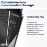 DELONGHI Soufflant céramique - DCH7993ER.BC -2400W - Noir et chrome