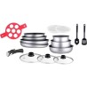 Batterie de cuisine Arthur Martin AM3950 16 pieces - Aluminium - Poignée amov...