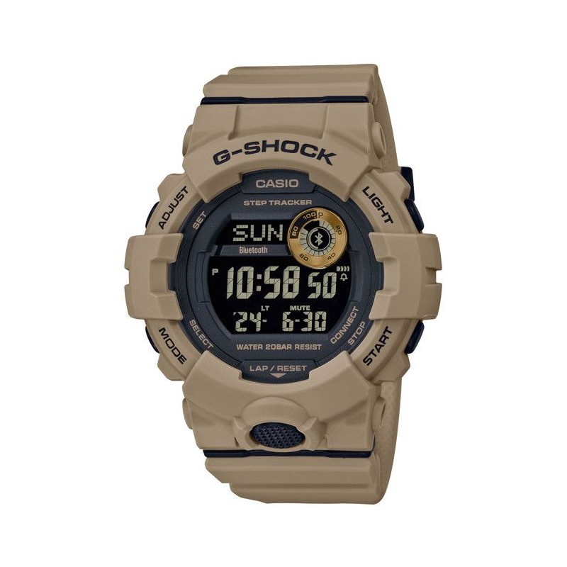 Montre sport CASIO G-Shock GBD-800UC-5ER beige - Bluetooth, étanche 20 bars, ...