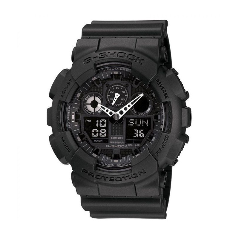CASIO G-Shock Montre GA-100-1A1ER  Quartz Chronographe