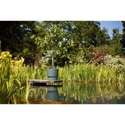 ELHO Pot de fleurs rond Greenville - Ø 55 x H 50 cm - Extérieur - 100% recycl...