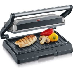 SEVERIN - Grill Electrique KG2394 - Surface cuisson 23x14,5cm - Plaques anti-...