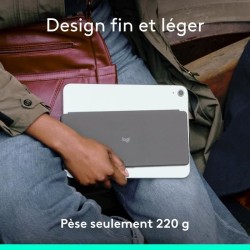 Etui clavier - Logitech - Keys to go 2 - AZERTY - Pour Ipad - Graphite