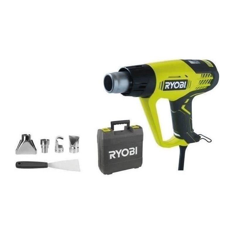 RYOBI - Décapeur thermique 2 000 W - 2 températures 50 / 650°C - affichage LC...