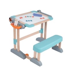 Smoby - Bureau Modulo Space - Transformable en Tableau Double Face - 80 Acces...