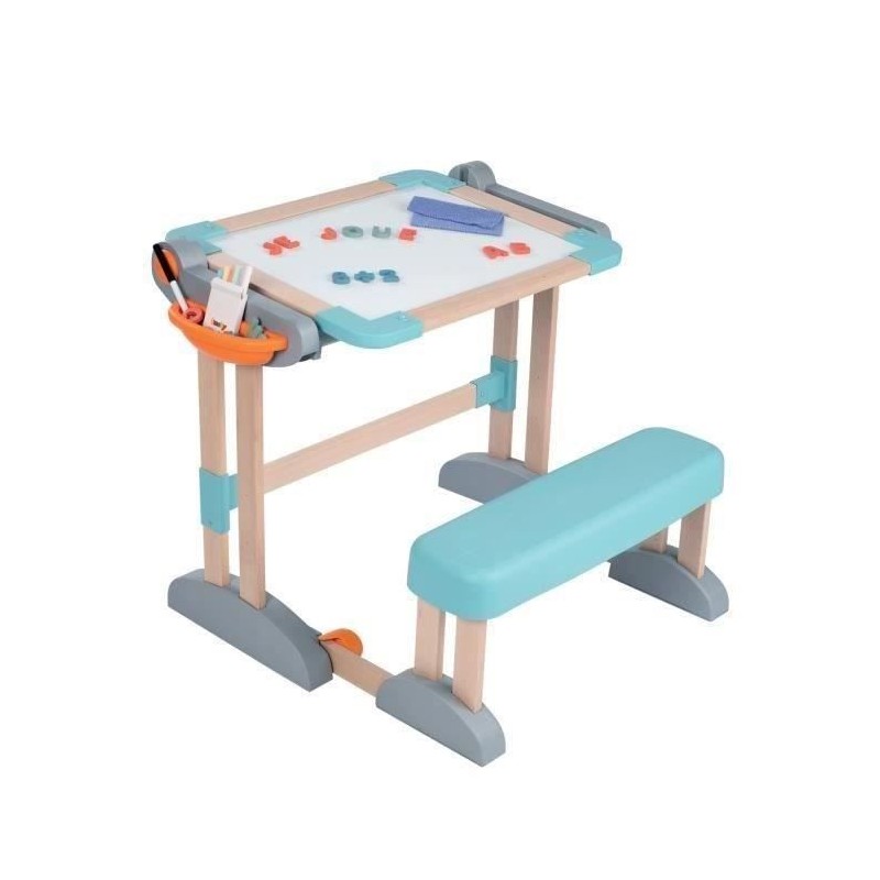 Smoby - Bureau Modulo Space - Transformable en Tableau Double Face - 80 Acces...