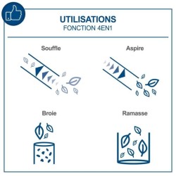 Souffleur / Aspirateur et Broyeur sans fil BC-BLV720-X - 2 poignées + sangle ...