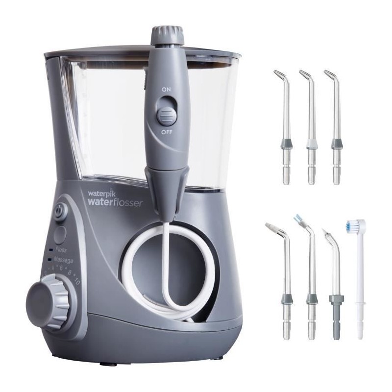 Jet Dentaire - WATERPIK - WP-667 Ultra Professionnel - Gris - 10 Niveaux de p...