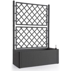 STEFANPLAST Bac a fleurs/Jardiniere NATURAL DELUXE avec treillis - 100 x 43 x...