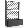 STEFANPLAST Bac a fleurs/Jardiniere NATURAL DELUXE avec treillis - 100 x 43 x...
