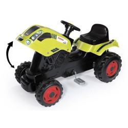 Tracteur a pédales Farmer XL + Remorque - SMOBY - CLAAS - Siege ajustable - C...