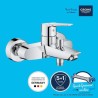 Mitigeur Bain / Douche Start - GROHE - 24206002 - Inverseur automatique - Mou...