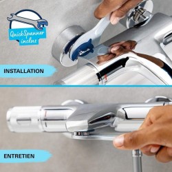 Mitigeur Bain / Douche Start - GROHE - 24206002 - Inverseur automatique - Mou...