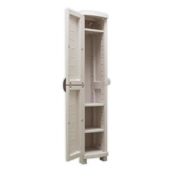 SPACESAVER 35 PLASTIKEN Armoire haute 1 Porte avec étageres - l 35 x p 45 x h...